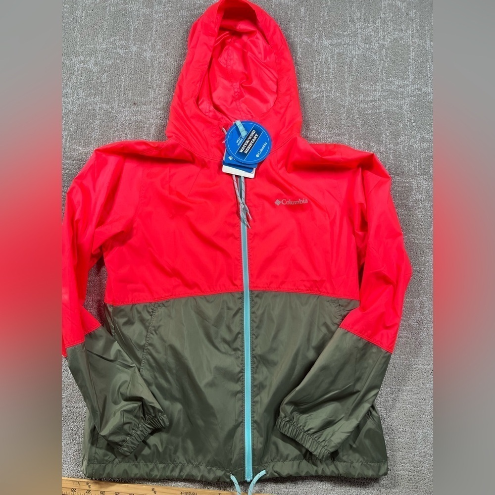 Columbia Flash Forward Windbreaker Full Zip water Resistant NWT Womens M